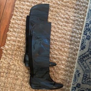 Chinese Laundry Leather over the knee boots